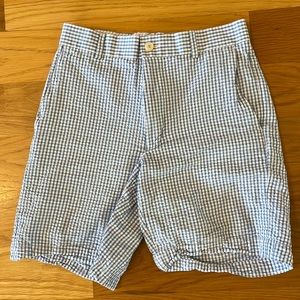 Southern Tide 28 waist blue/white gingham seersucker shorts